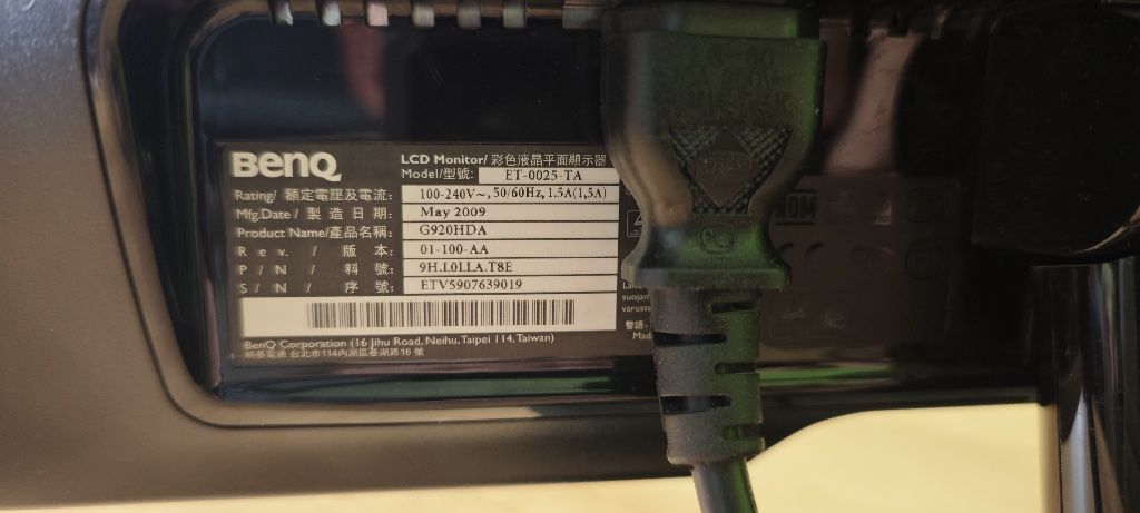 Monitor BENQ ET 0025 ET