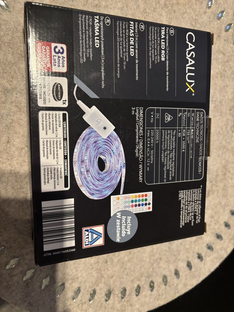 Taśma led  RGB 3m