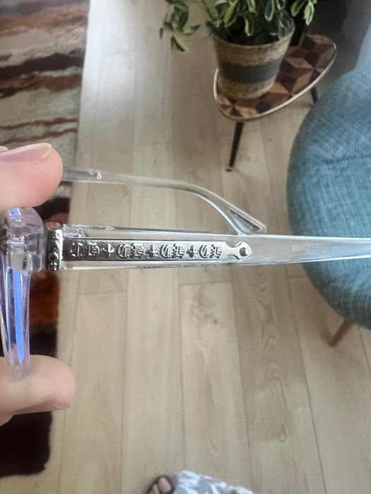 Przezroczyste okulary chrome