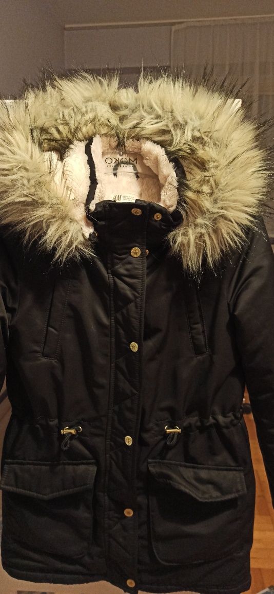 Kurtka parka zimowa H&M  11-12 lat