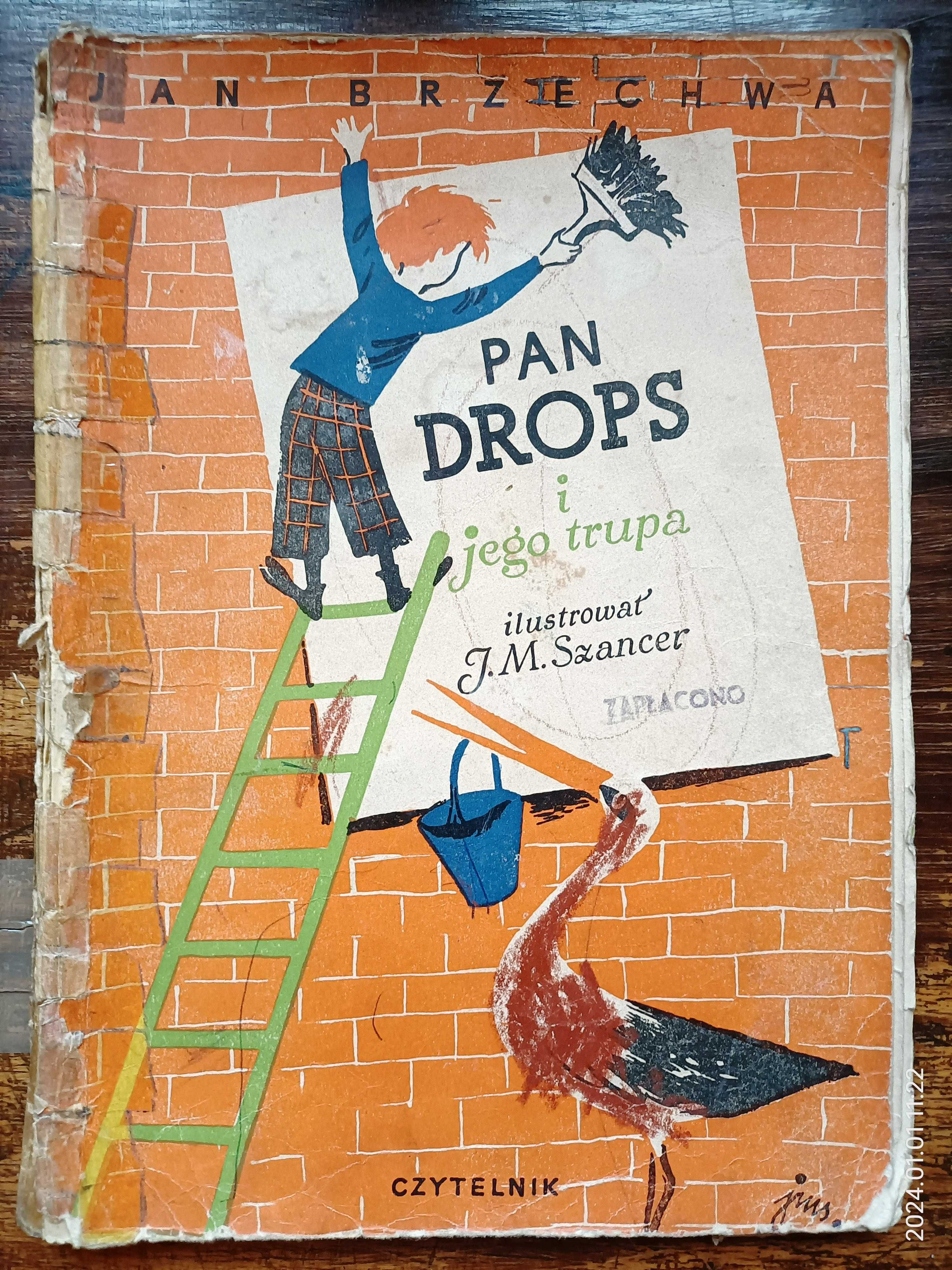 książka Pan Drops i jego trupa, Jan Brzechwa, 1957 r