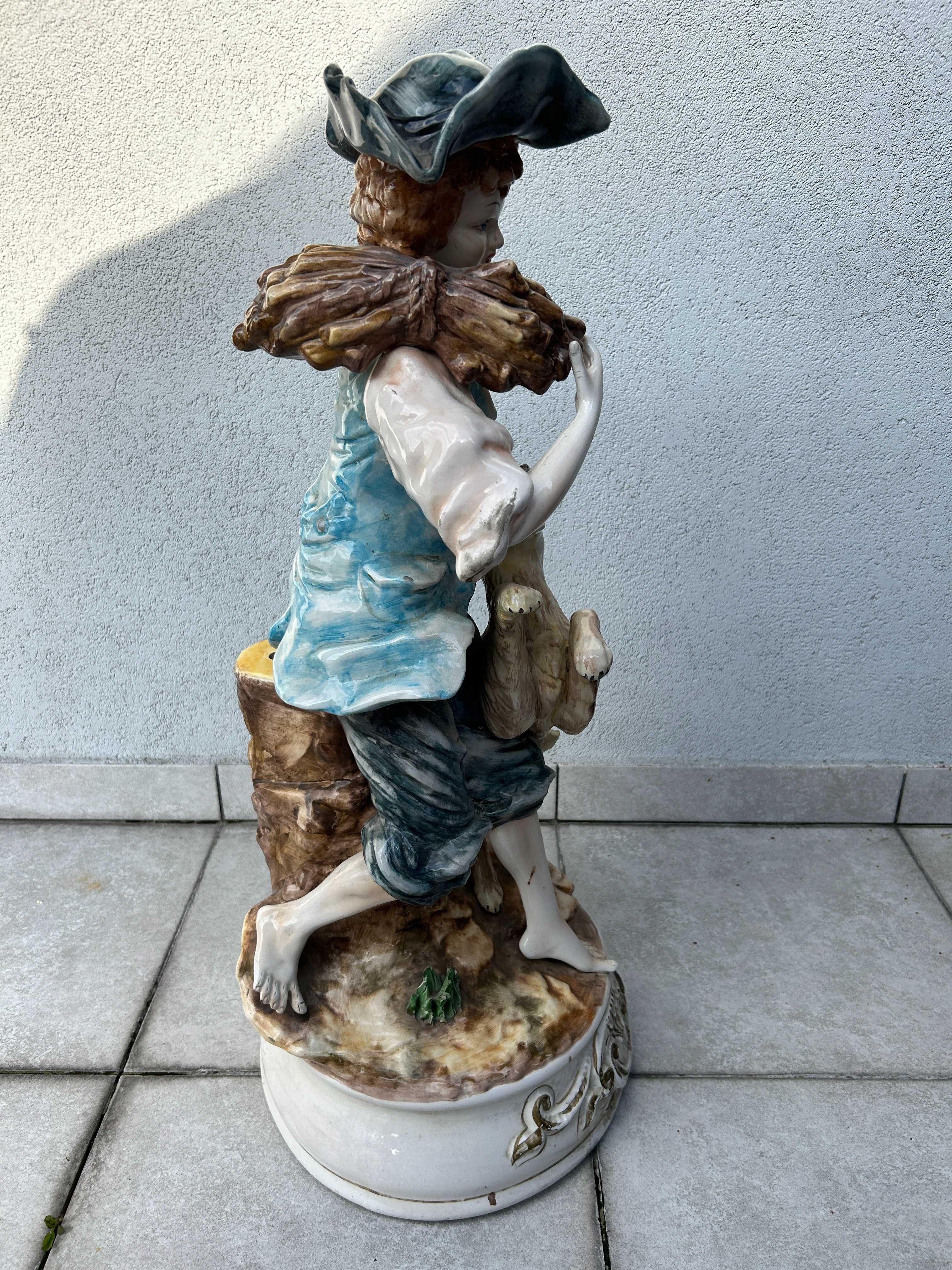 CapoDimonte Capo de Monte 2szt - duże podstawy lamp lata 60-70