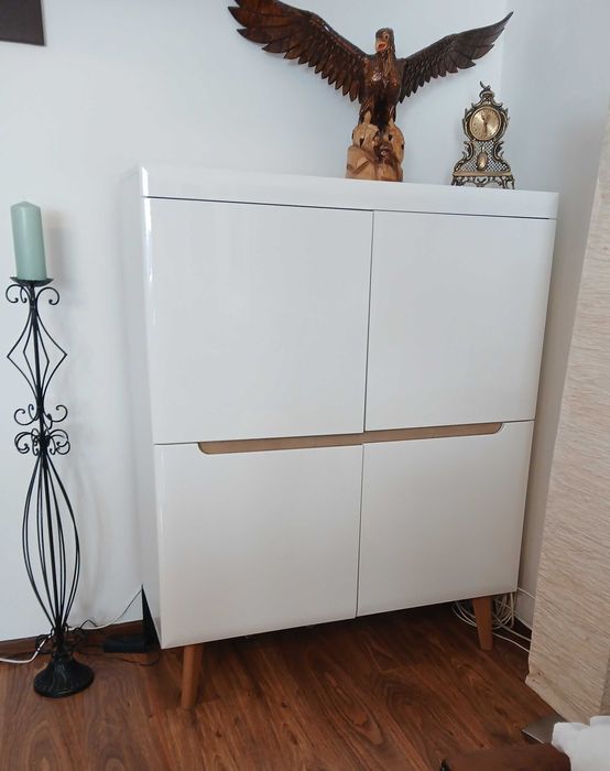 Komoda /Biała Wysoki Połysk/wys 134