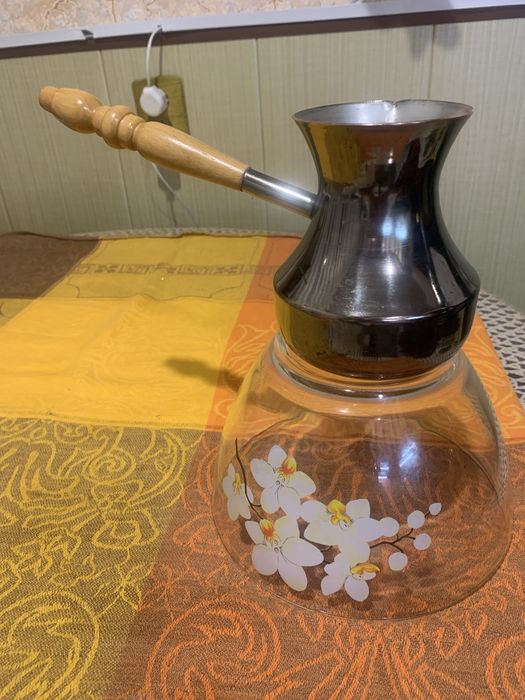 Медная ЦЕЛЬНОЛИТАЯ турка на 550 мл подарит радость утреннего кофе