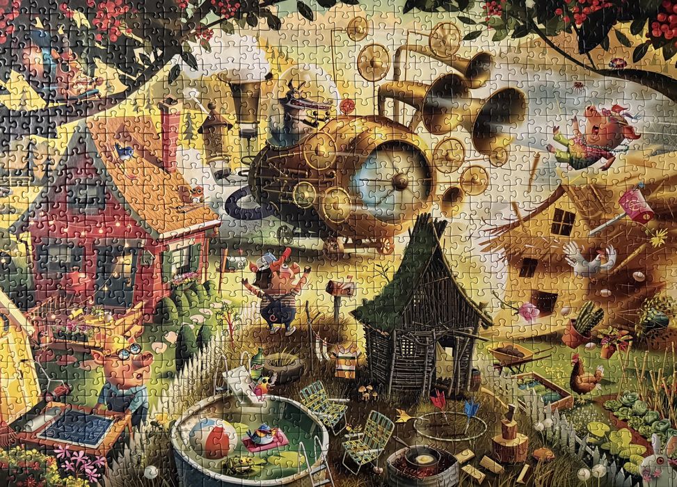 Puzzle Ravensburger 1000 Look Out Little Pigs!