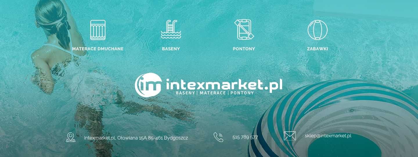 Materac dmuchany dwuosobowy łóżko z pompką elektryczną INTEX 64164