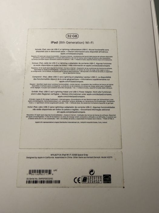 Apple iPad 10.2 8a Geraçao 2020 32GB