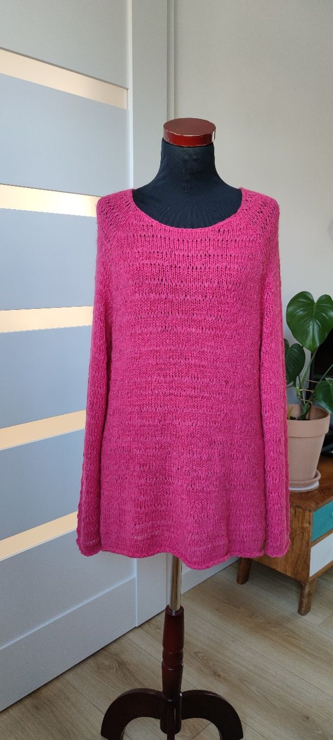 Sweter sweterek róż różowy Donna L/40/12 pink jumper