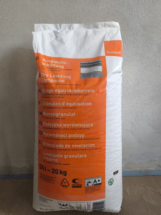 Fermacell podsypka wyrównująca, dostępne 4 worki, 50l/20kg