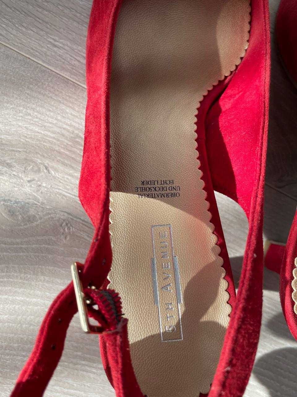 Туфлі червоні 6 см