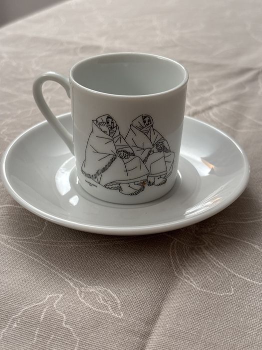 Chavena de café, porcelana.