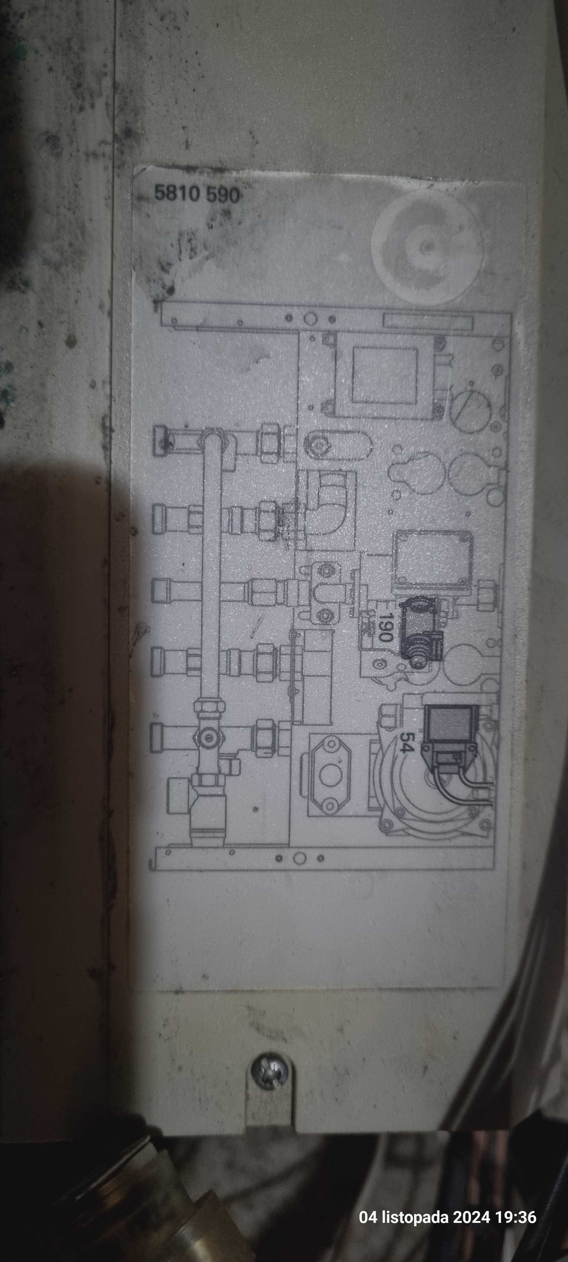 Viessmann Vitopend WHE0 panel sterujący elektronika z czujnikami