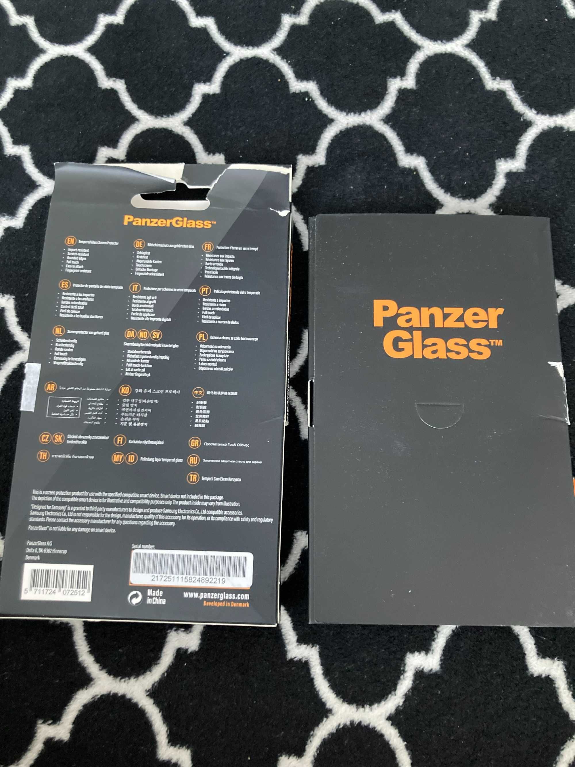 Szkło hartowane samsung Galaxy A12 Original CF black PanzerGlass