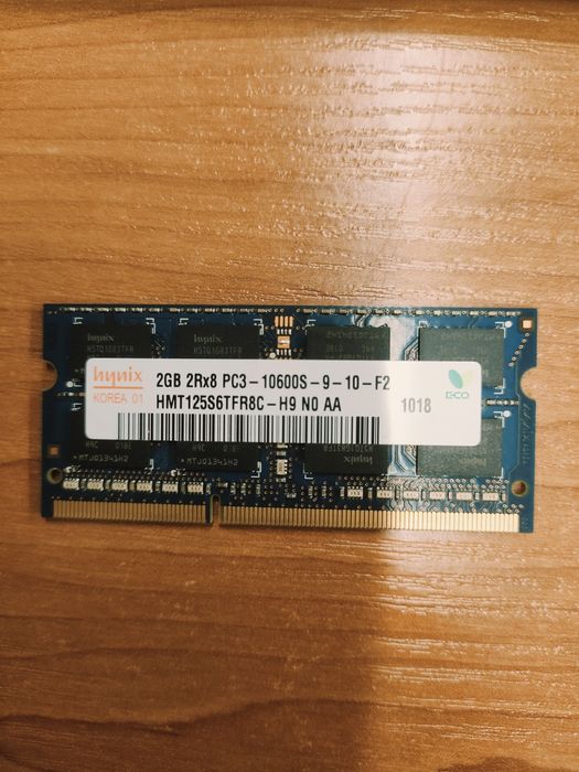 Kość RAM Hynix 2GB 2Rx8 PC3-10600s-9-10-f2