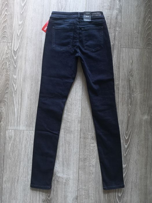 Spodnie nowe z metką Scotch & Soda jeans denim skinny fit granatowe