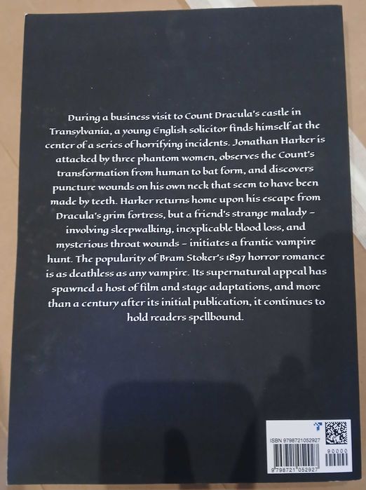 Livro Drácula de Bram Stoker