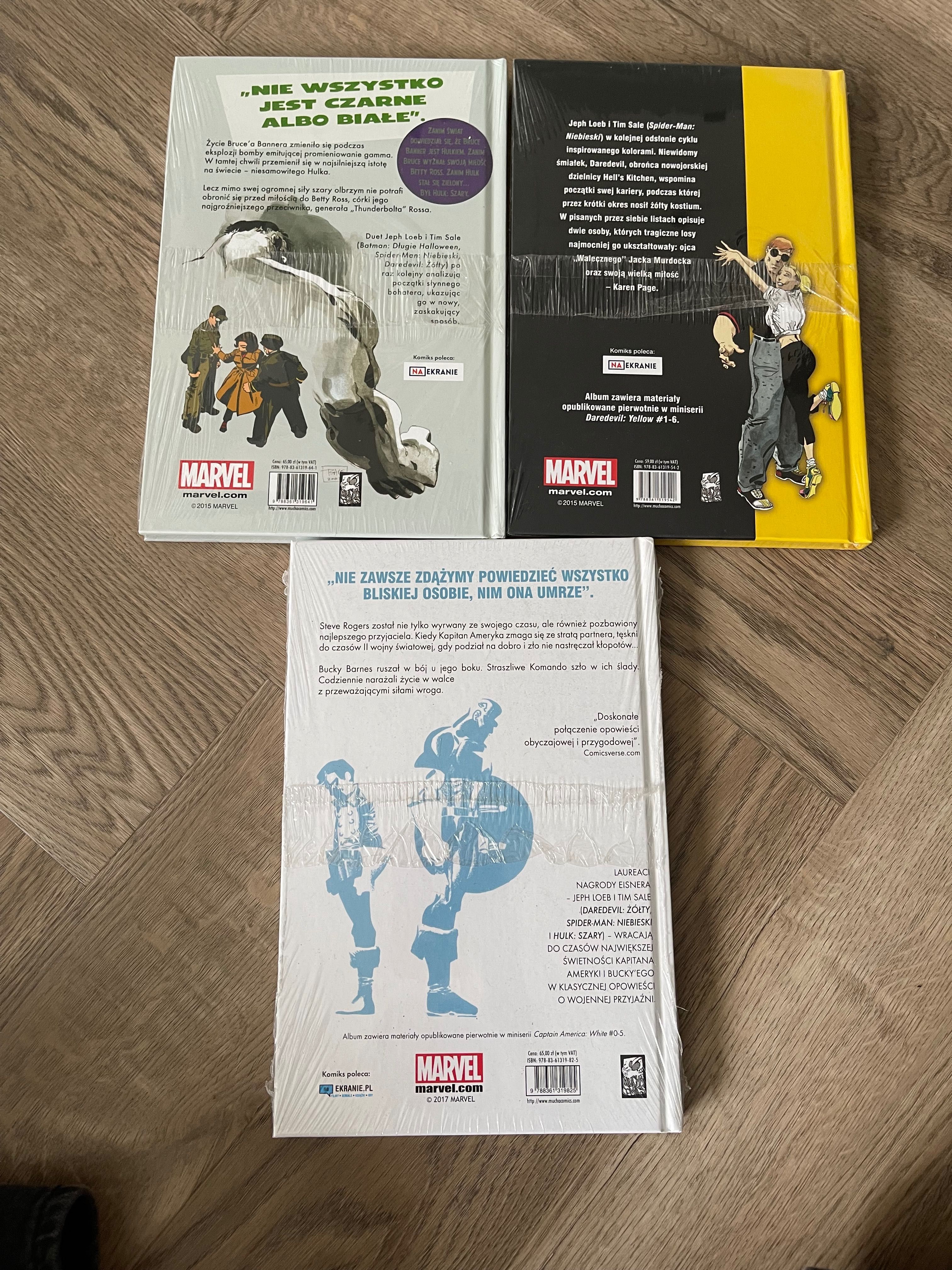 Zestaw komiksów Marvel Hulk Daredevil Kapitan Ameryka