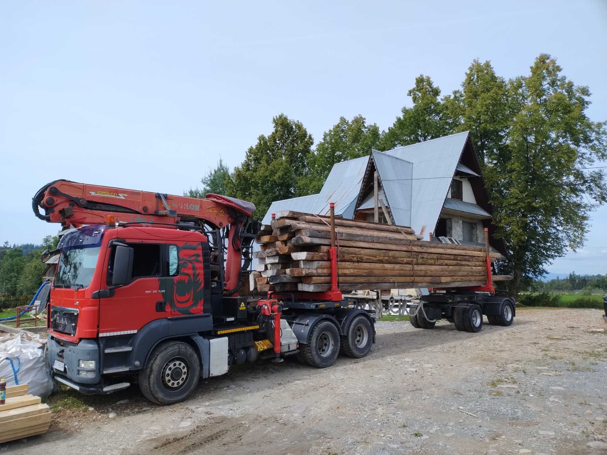 Man TGS 26 540  ROK 2009 6X6 HYDRODRIVE zestaw do drewna drzewa