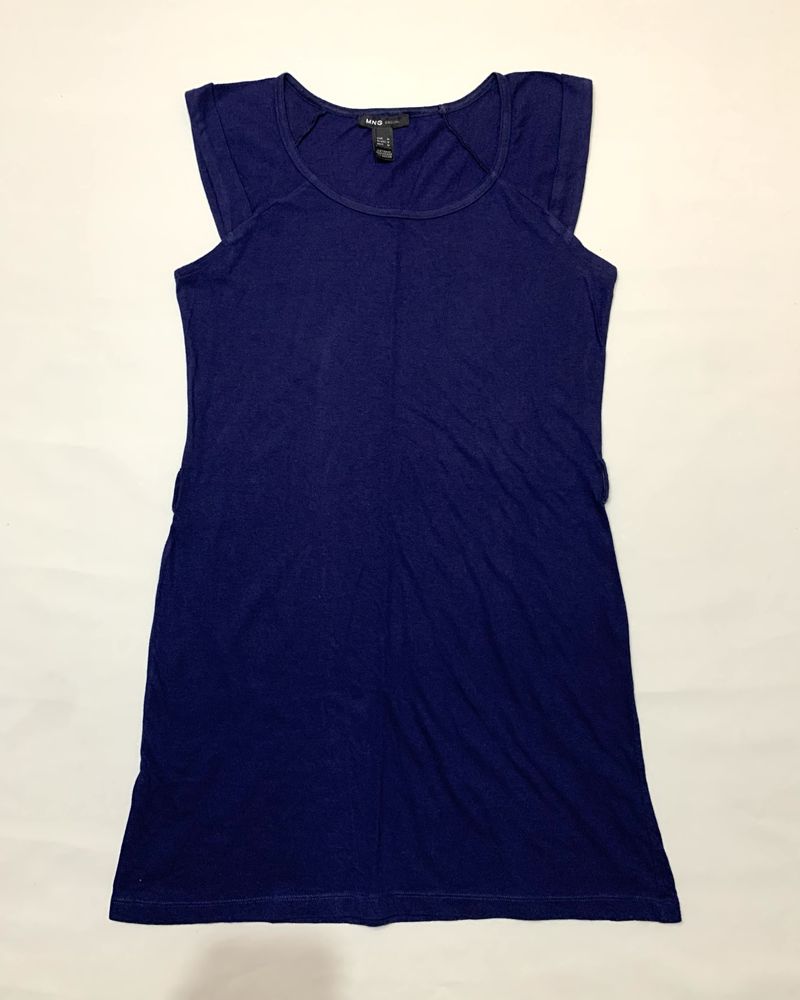 Vestido de verão Mango – Azul Escuro – Tamanho M