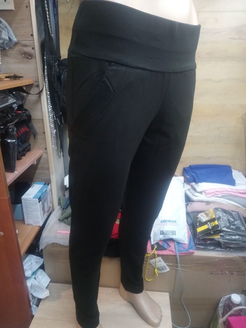 Spodnie bawełna Turcja Wysoki pas z gumą szeroką z kieszeniami L/Xl wy