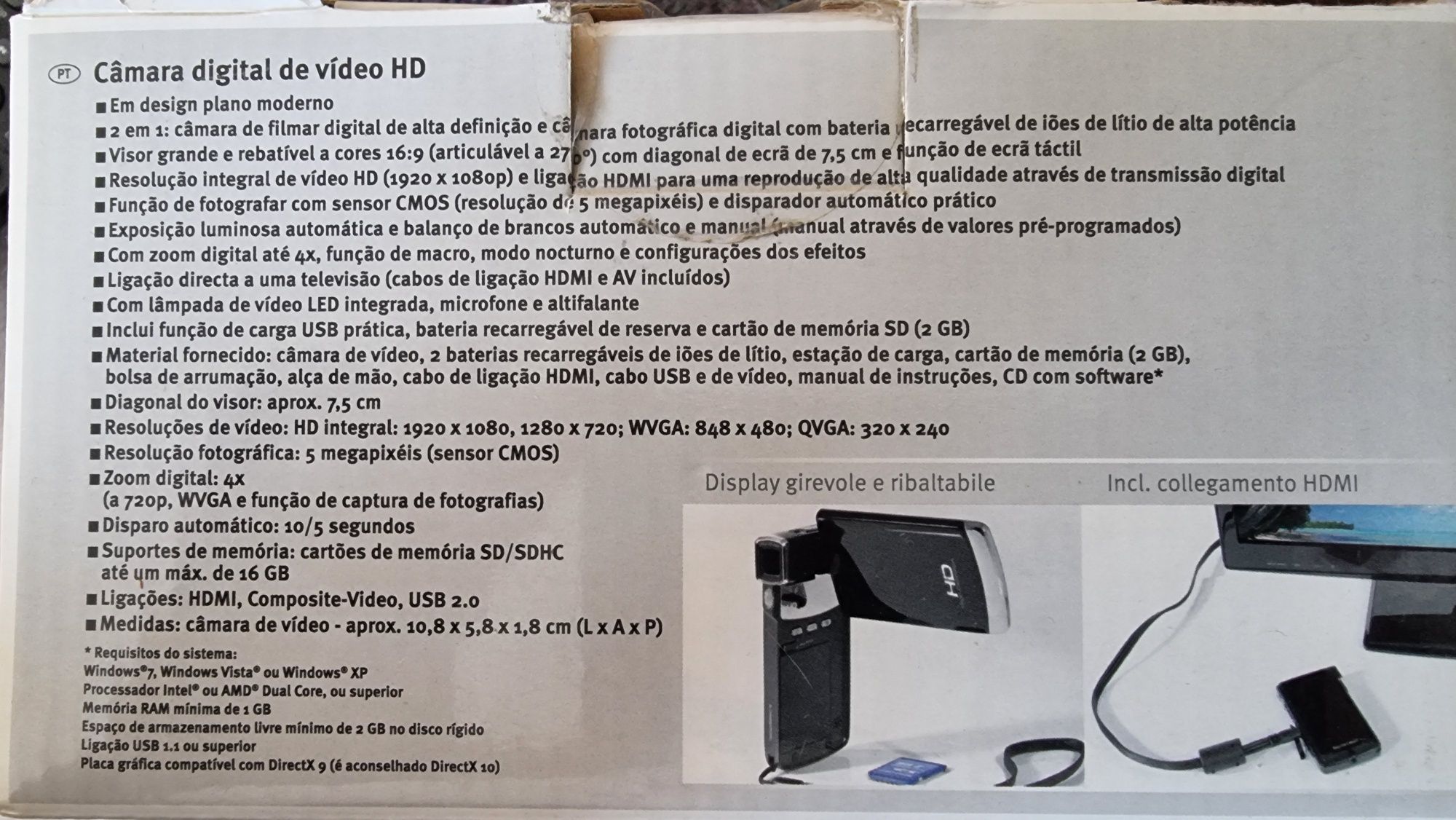 Câmara de video HD Silvercrest