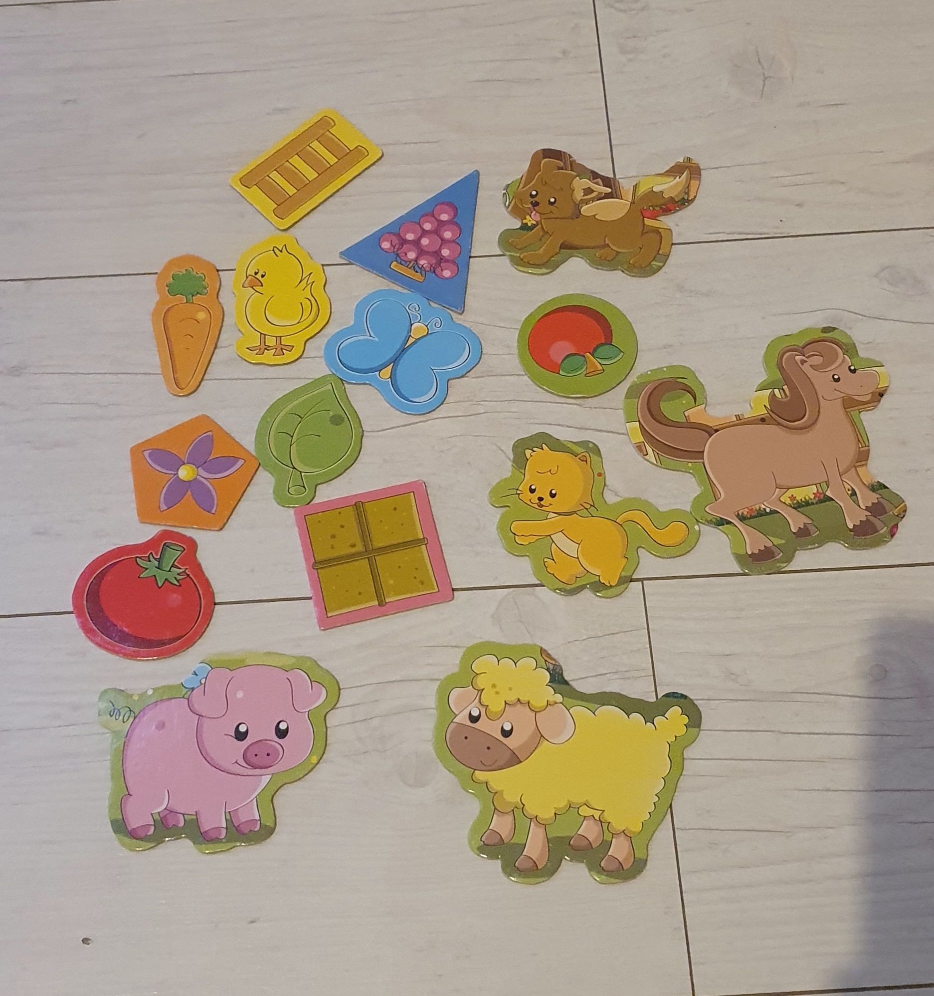 Puzzle zwierzęta na wsi farma  3+
