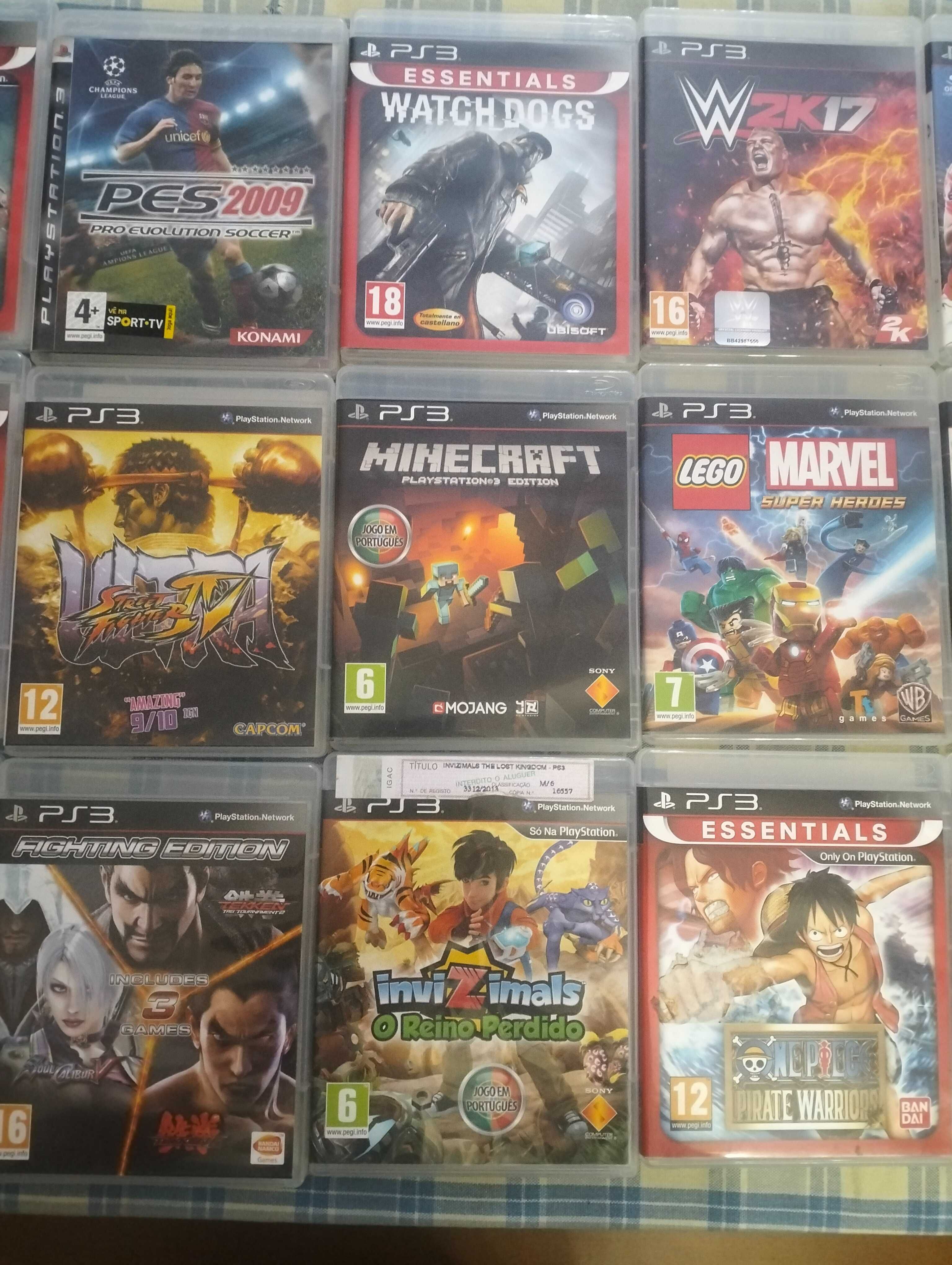 Jogos PS3 com pouco uso