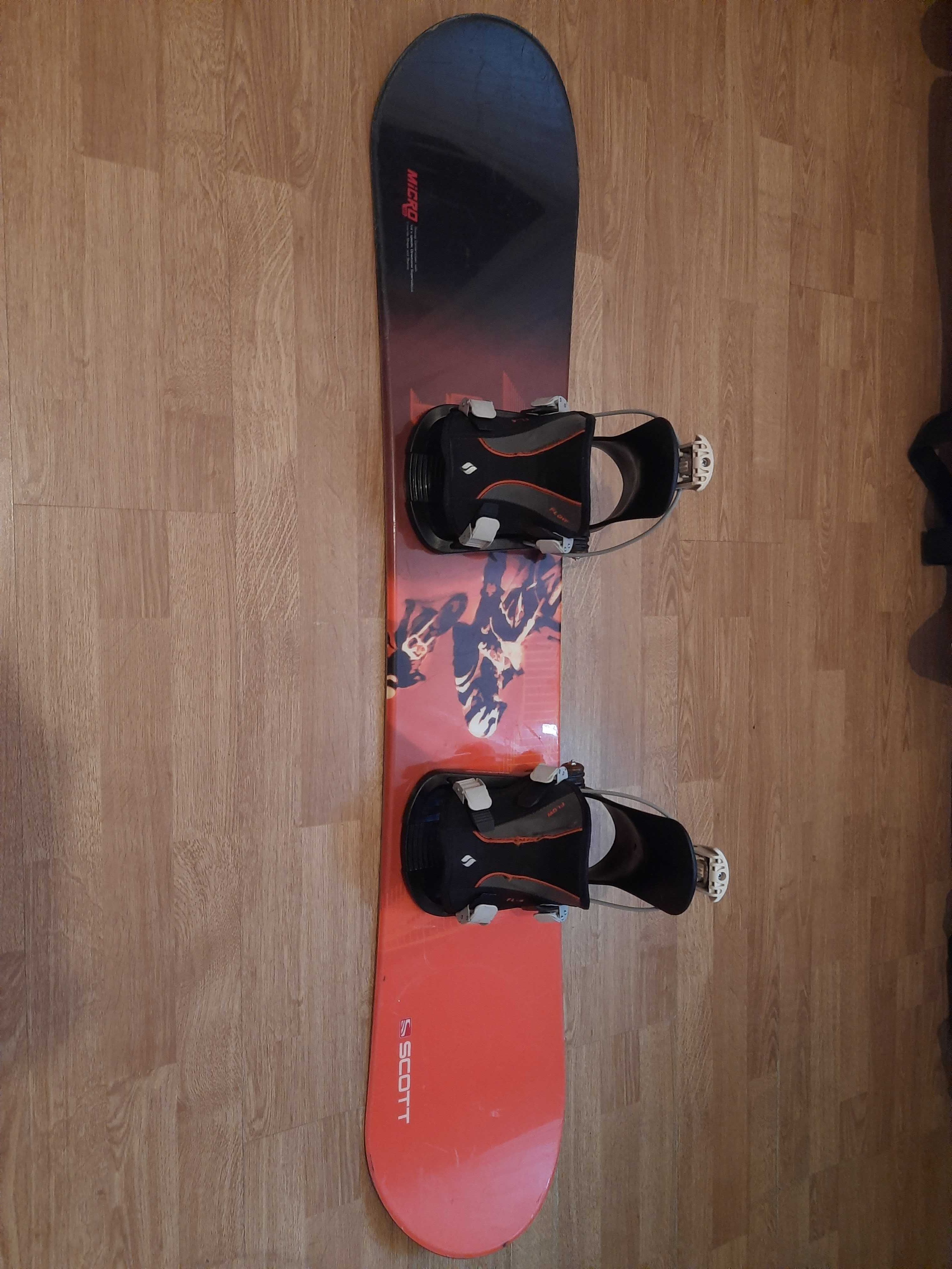 Deska snowboard scott usa 135 cm + buty atomic