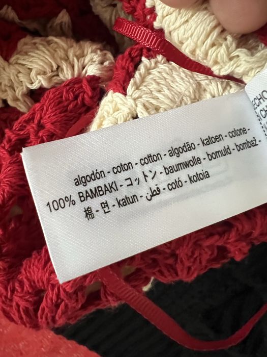 Zara top z dzianiny szydełkowej s/36 nowy z metką bawełna