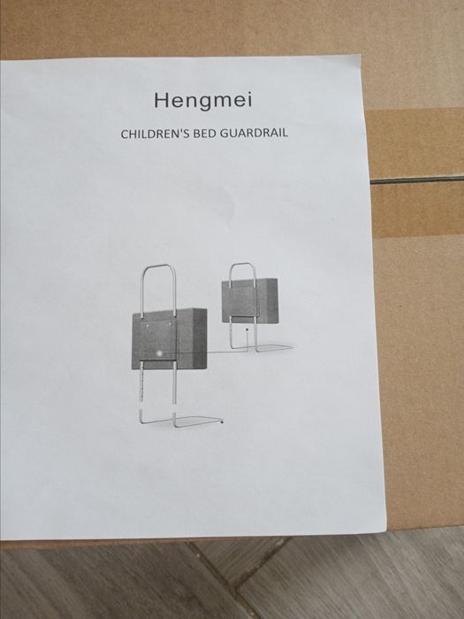 Hengmei Regulowana barierka do łóżka 3 szt