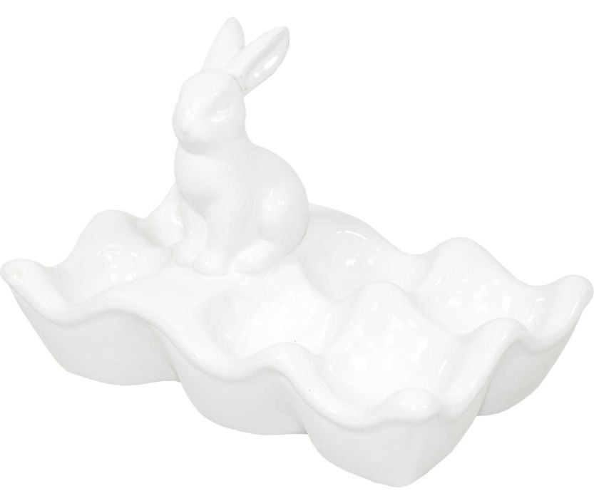 Podstawka Talerz na jajka z zajączkiem ceramiczny 100207