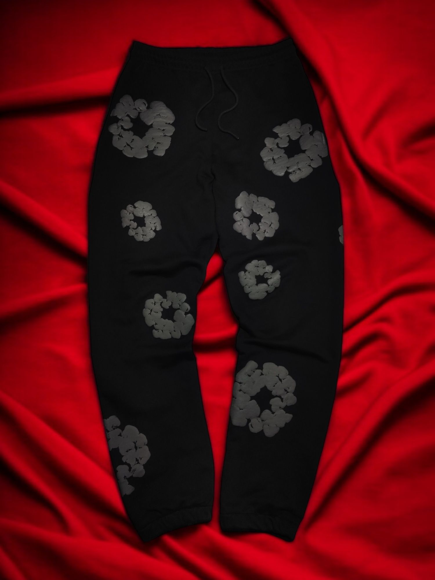 Spodnie Denim Tears Czarne Szare Bawełna Cotton Vintage Og Retro Puff