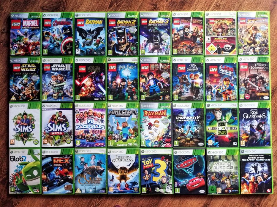 Gry XboX 360 Dla Dzieci Lego Kinect Minecraft Samochody Sportowe Inne
