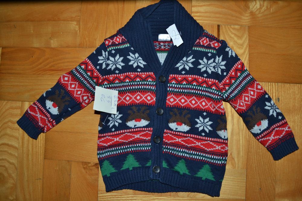 23^ Świąteczny sweter Reniferki 6/9 msc_74 cm