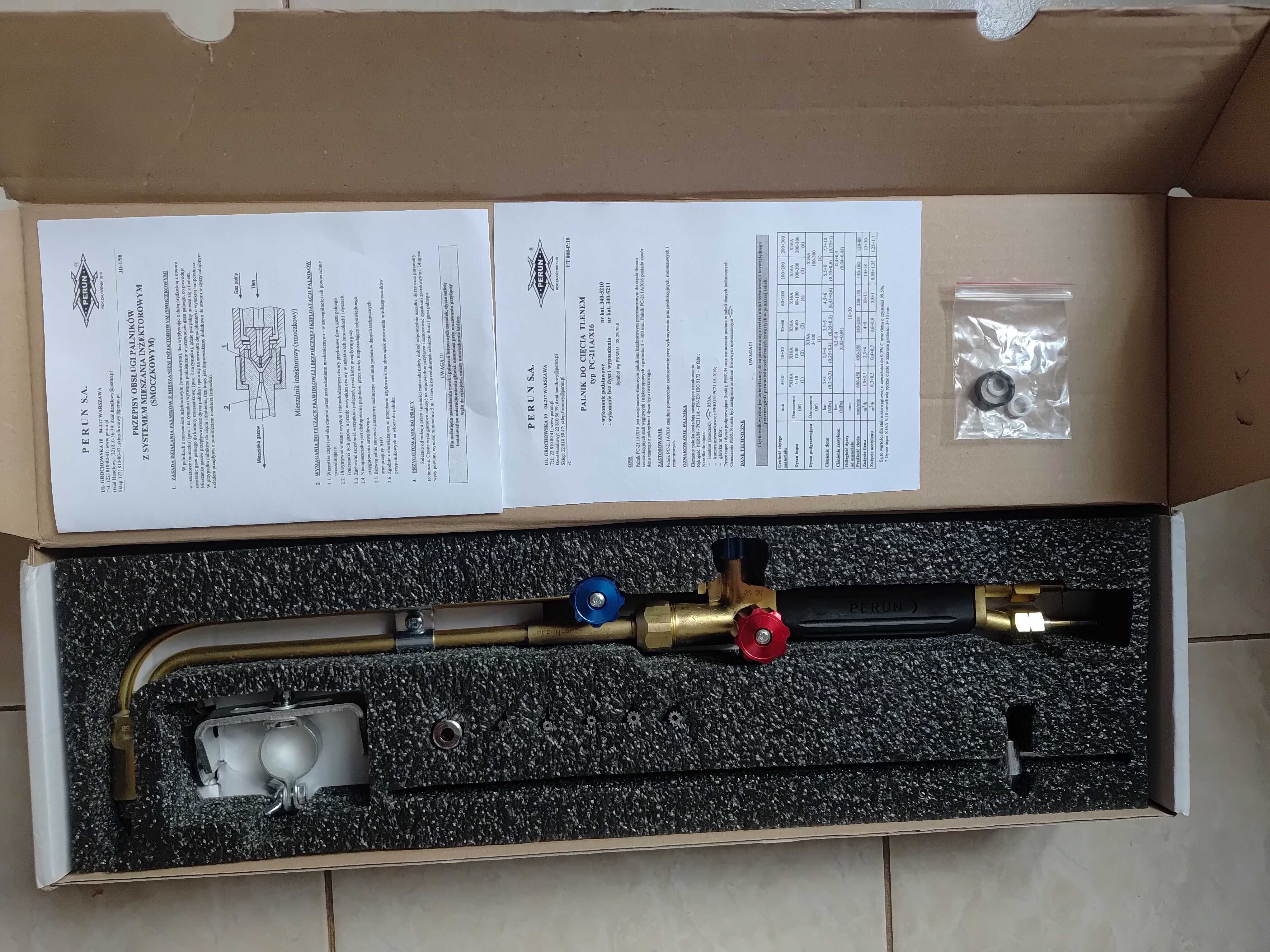 Palnik do cięcia tlenem PC-211A/X16 . + GRATISY