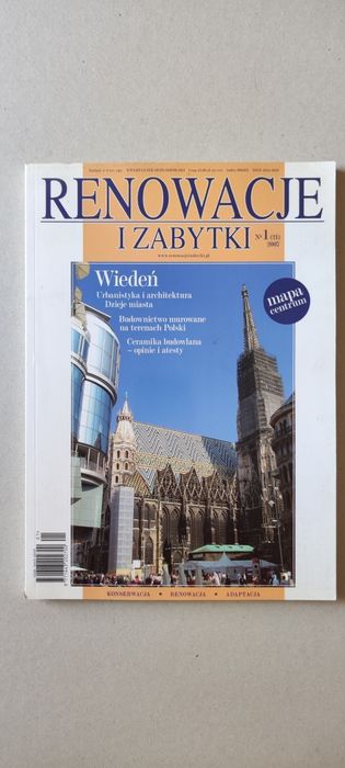 RENOWACJE i ZABYTKI - Wiedeń - MAPA CENTRUM - 1/2007 - stan BDB