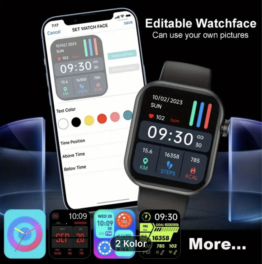 Nowy wodoszczelny smartwatch