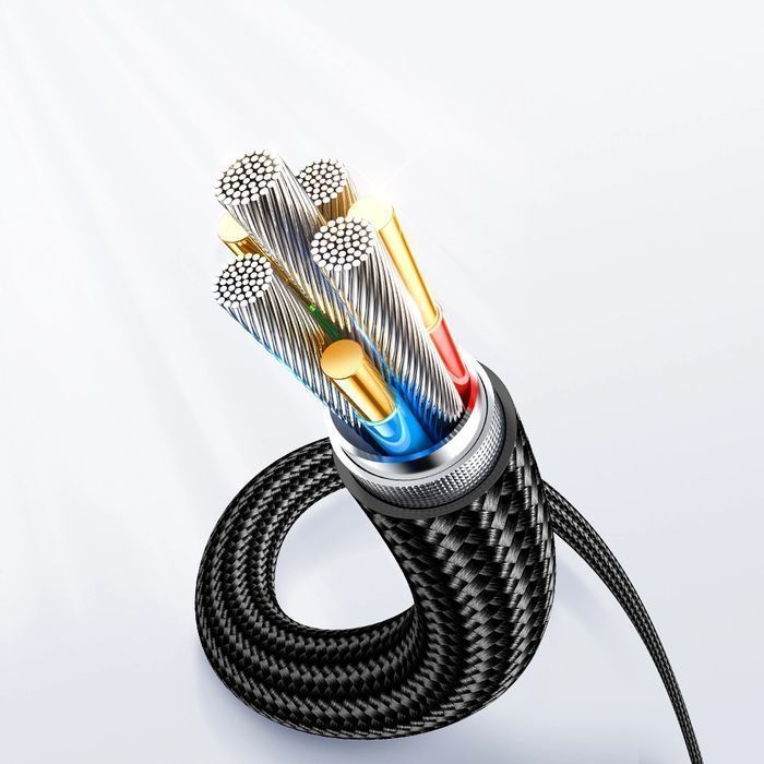Joyroom kabel USB C - USB C 100W do 1,2m czarny