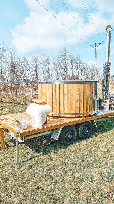Mobilne Spa Beskidy  Wynajem mobilna balia mobilne jacuzzi ruska ban
