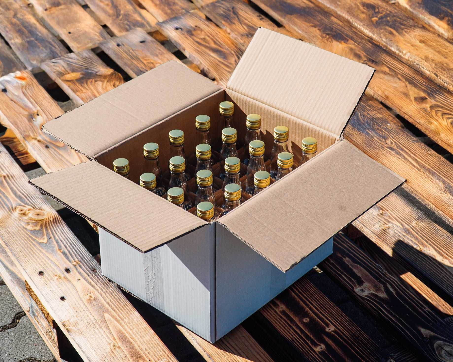 Zestaw Butelka Monopolowa szklana 500 ml 20 sztuk + ZAKRĘTKA