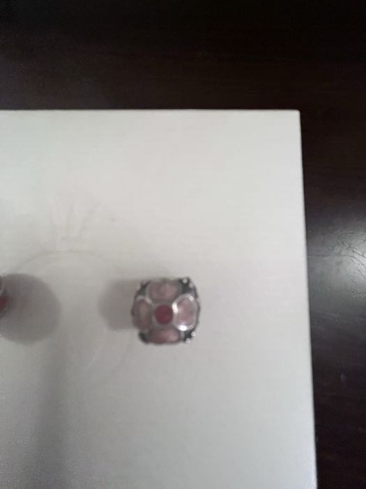 Contas Pandora Prata e Esmalte