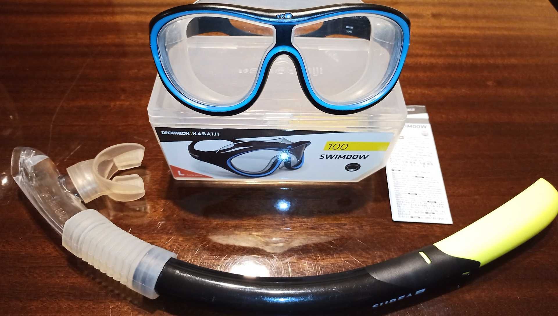 Zestaw do Snurkowania, Nurkowania dla Mężczyzny (OKULARY + FAJKA)
