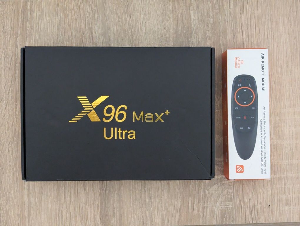 ТВ приставка X96 Max+ Ultra (4/32) з aеропультом G10S.