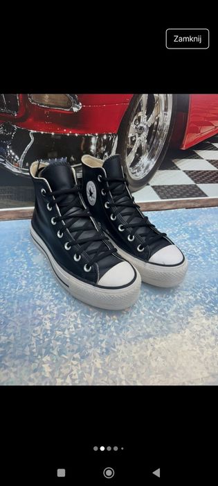 Trampki Converse skóra naturalna