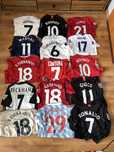Jersey MU Mount Rooney Martial Nani Fernandes Cantona Beckham Ronaldo