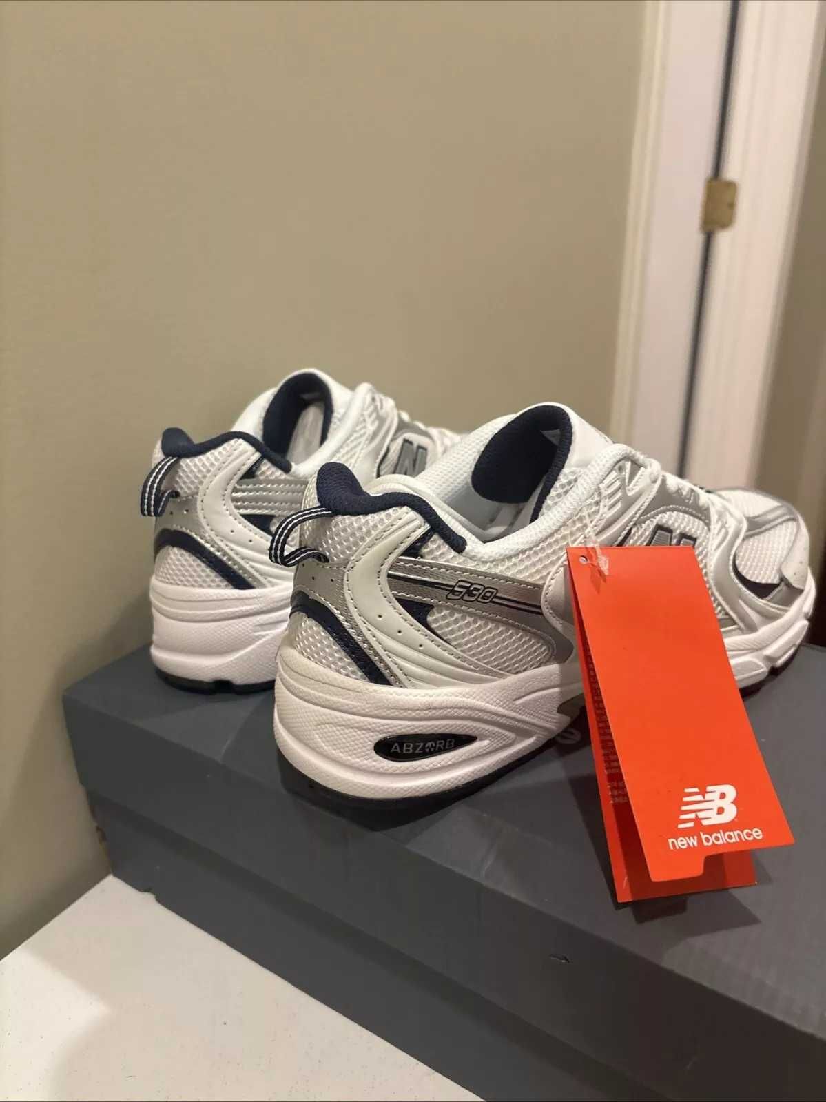 buty NewBalance530WhiteSilverNavy Espadryle R.42