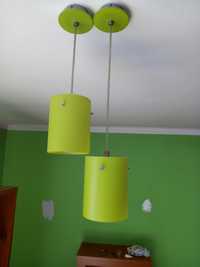 Lampa wisząca 2szt kolor zielony jasny