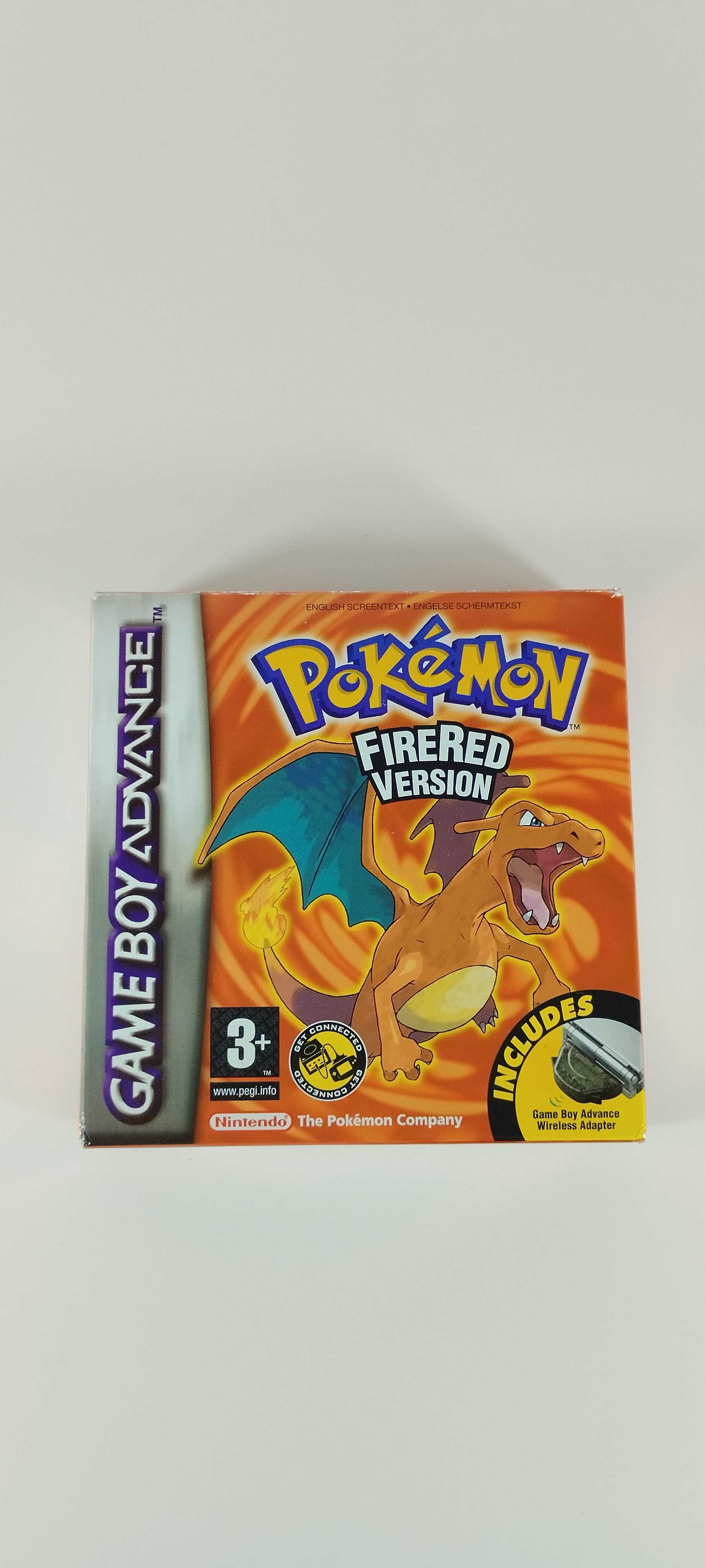 Pokemon Firered com adaptador wireless GBA Gameboy Advance