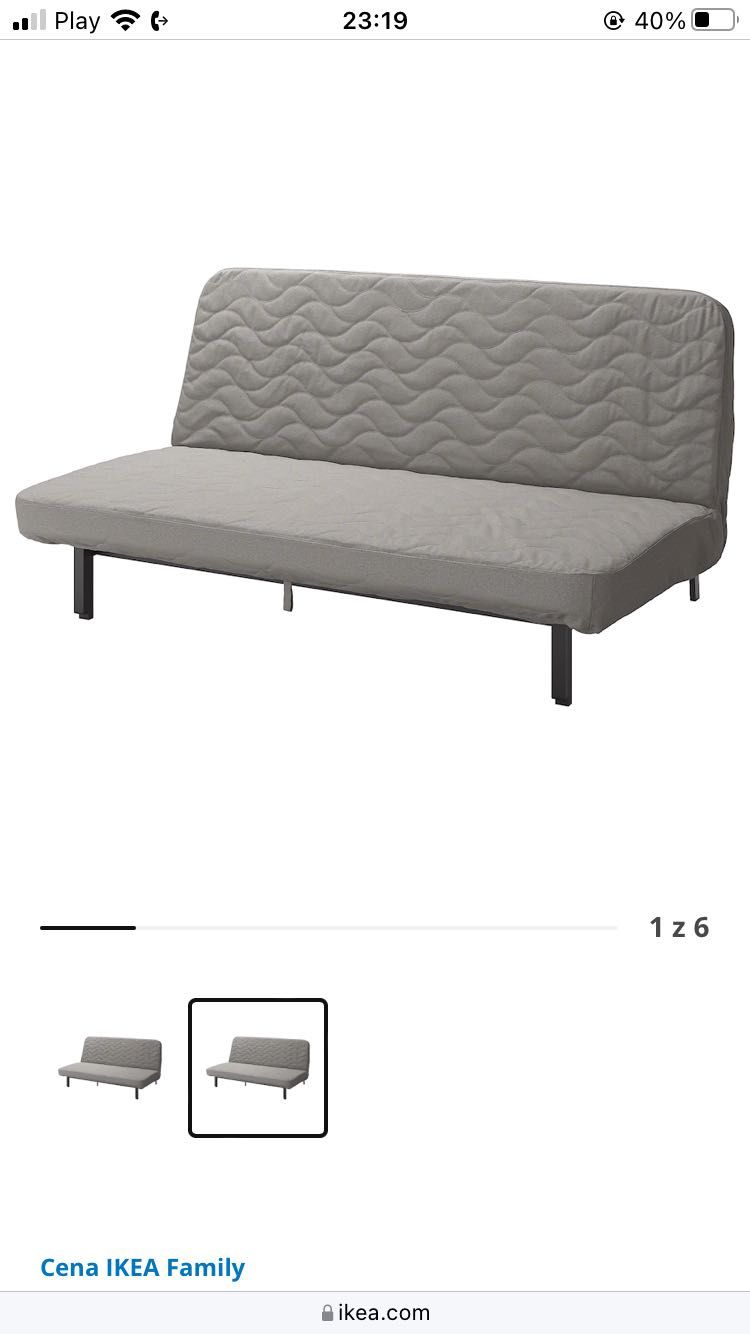 Sofa  NYHAMN  Kanapa 3-osobowa IKEA rozkładana żółta!