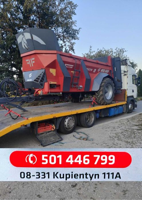 USŁUGI TRANSPORTOWE do 17 ton auta, maszyny rolnicze, sprzęt budowlany